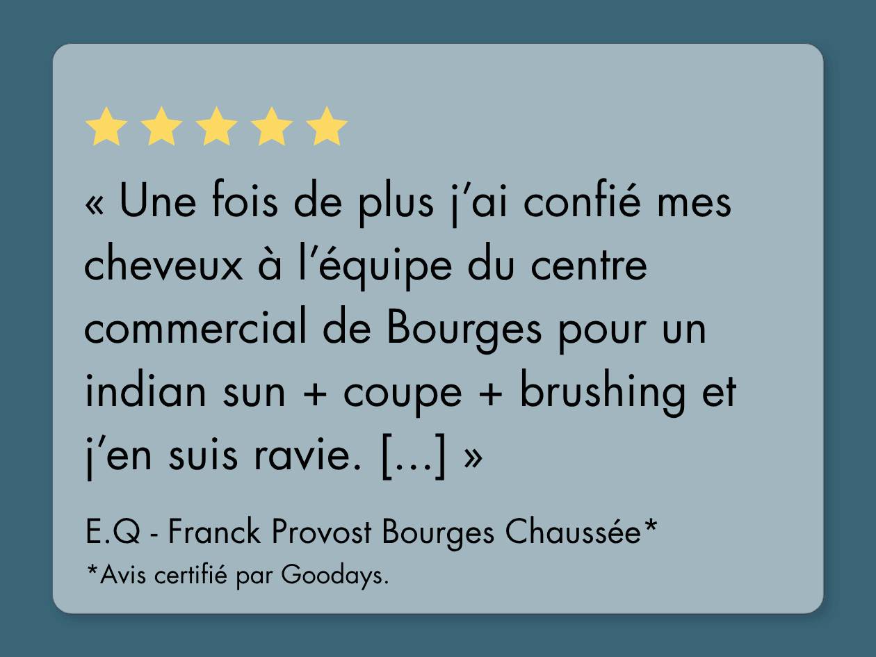 Avis clients sur le balayage, avec note de 5 étoiles