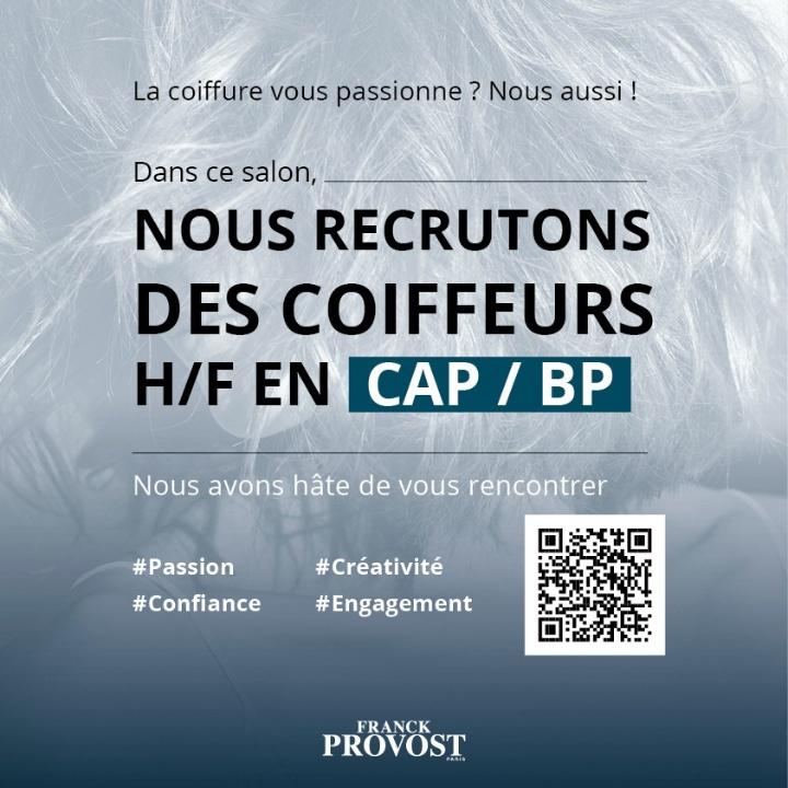 Recrutement CAP ou BP Coiffure
