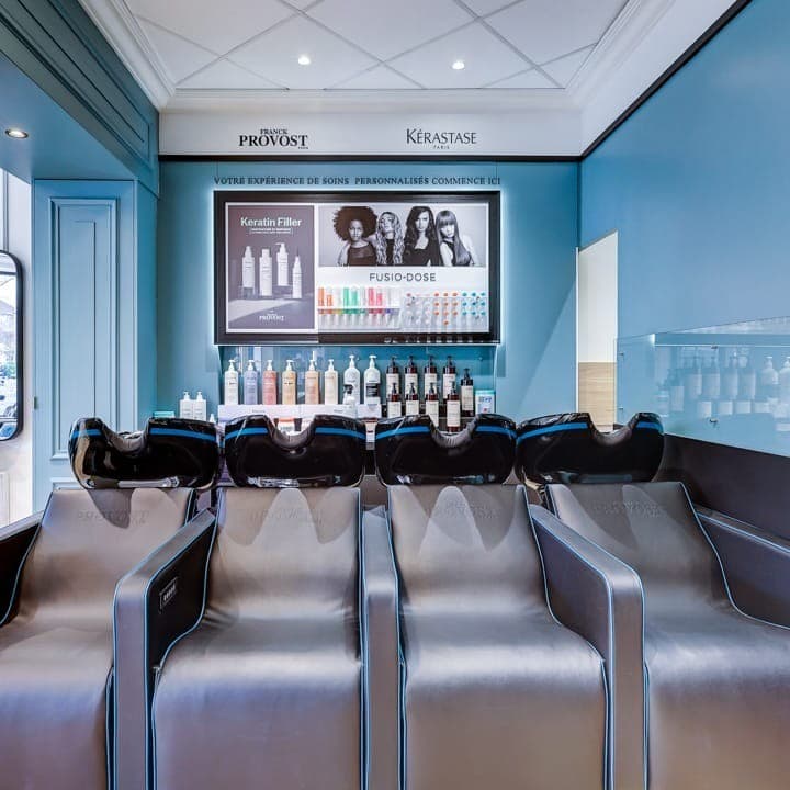 Espace shampoing & relaxation (fauteuils massants)